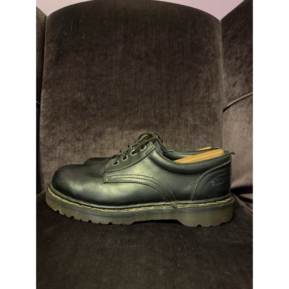 Dr Doc Martens 8780 Black Leather Oxford Shoes Made In England Men UK 8